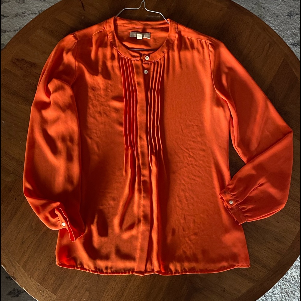 Banana Republic orange blouse